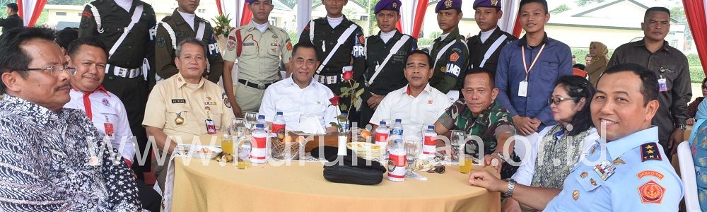 Resimen Mahasiswa Batalyon STAI Nurul Iman Hadiri  Peresmian Pusdiklat Bersama Menhan