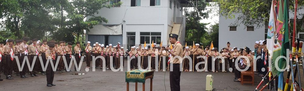 Galeri Upacara pembukaan HUT Pramuka Gugus Depan 11.119-120 Pramuka Al Ashriyyah Nurul Iman Islamic Boarding School Parung Bogor