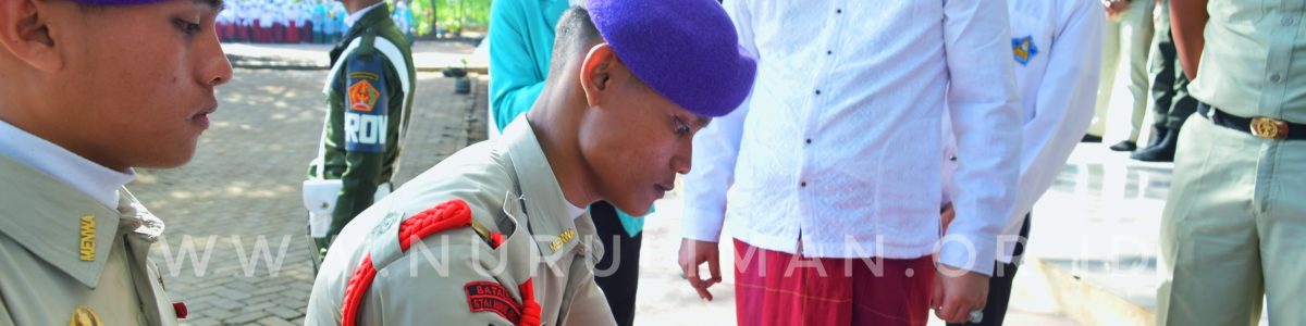 Upacara Bendera Diwarnai Sertijab Danyon Menwa Batalyon STAI Nurul Iman