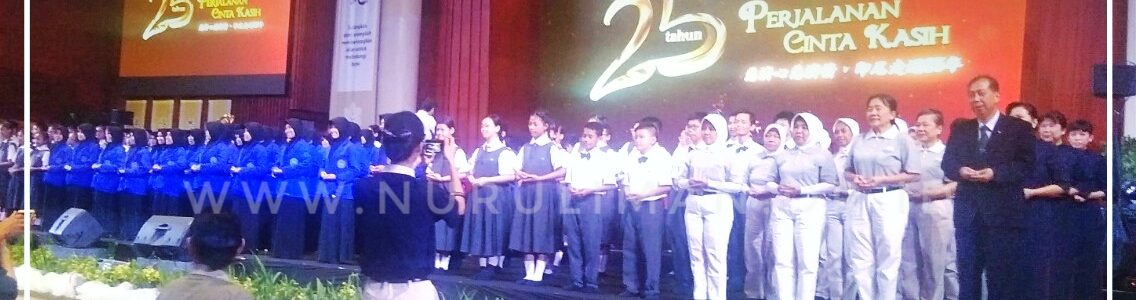 Santri Nurul Iman Ikut Meriahkan Anniversary Tzu Chi Indonesia Ke-25